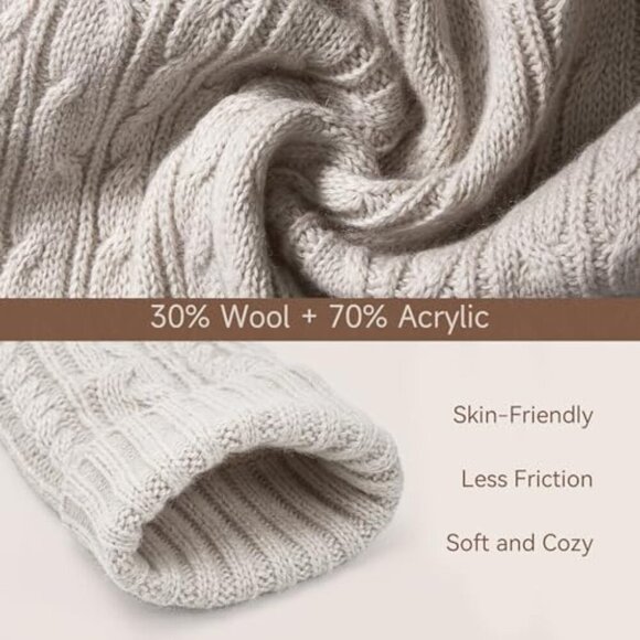 Winter 3-in-1 Beanie Scarf Glove Set, Wool Blend, Touchscreen Compatible main image 3